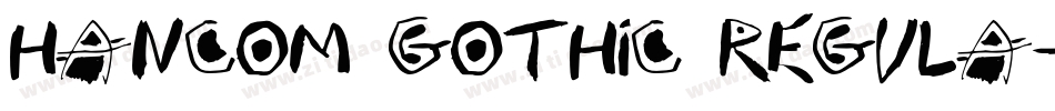 Hancom Gothic regula字体转换